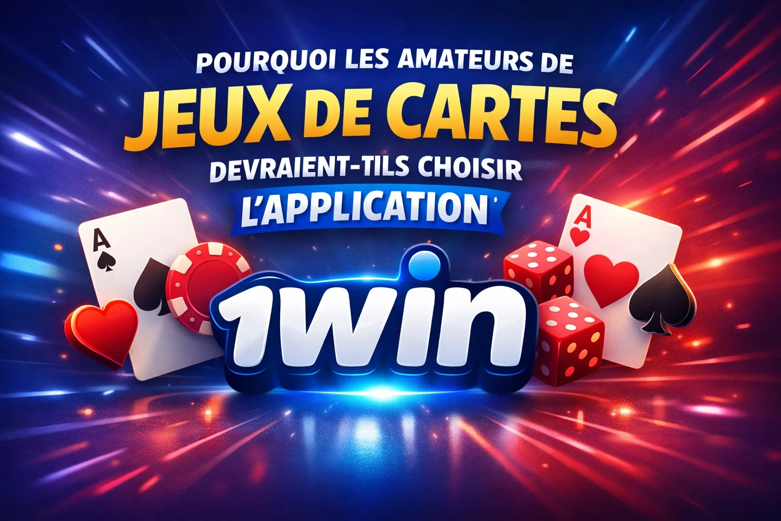 Pourquoi les amateurs de jeux de cartes devraient-ils choisir l’application 1Win ?